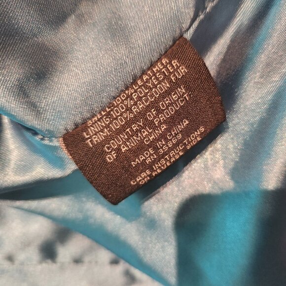 Saguaro Turquoise Laser Cut Suede Leather Jacket Size Small - Picture 11 of 11